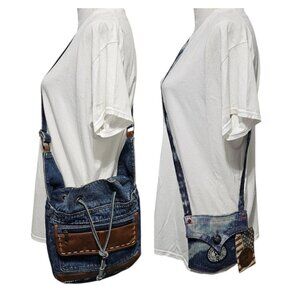 Denim Crossbody Purse BONUS Affliction American Customs Crossbody Purse